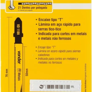 Lâmina de Serra Tico-tico Vd 118a, Vonder Vdo1473 - Imagem 3