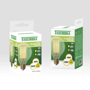 Lamp Filamento de Carbono Taschibra G80 40w 220v - Imagem 3