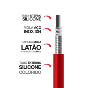 Torneira Multiuso de Parede com Bica Flexível Red 1/2" - Imagem 3