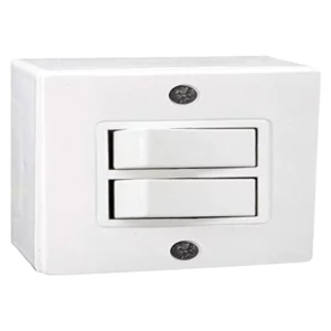 Interruptor Duplo 10a Soprepor Sistema X Stylus - Ilumi