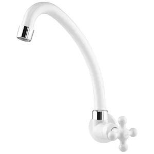 Torneira Cozinha Abs Bica Móvel Par Branco C23 Maruja 1130402 Blister