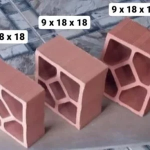 Tijolo Vazado 9 Cm Reto 9 X 18 X 18