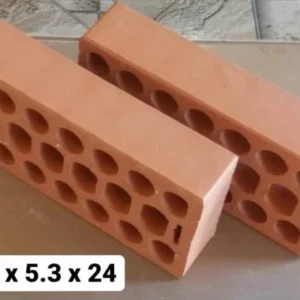 Tijolo 21 Furos Vermelho  **