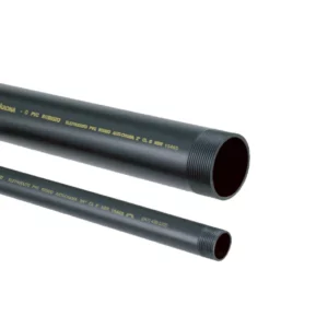 Tubo Eletroduto Pvc Rigido 1.1/2" Preto Roscavel (br 3mt)