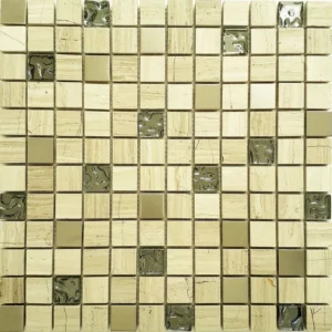 Pastilha de Vidro 8mm Pérola Dvk 105 300 X 300mm - Dvg Detalli - Imagem 1