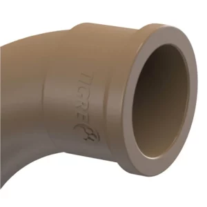 Curva 90° Soldável 32mm Marrom - Imagem 2