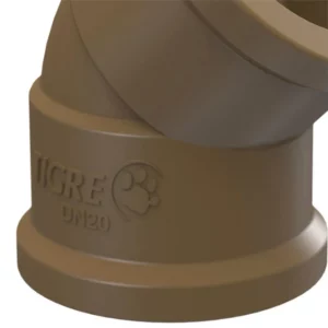 Joelho 45° Soldável 20mm Marrom - Imagem 3