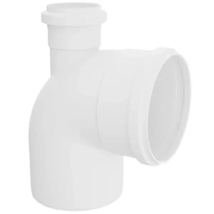 Joelho 90° com Visita para Esgoto 100x50mm Branco - Imagem 1