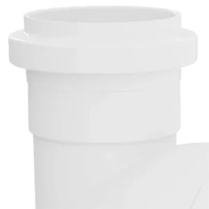 Joelho 90° com Visita para Esgoto 100x50mm Branco - Imagem 2