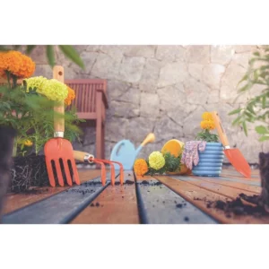 Ancinho Metálico com Cabo de Madeira 3 Dentes - Tramontina - Imagem 3