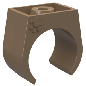 Abraçadeira para Tubo Soldável 25mm Marrom - Imagem 1