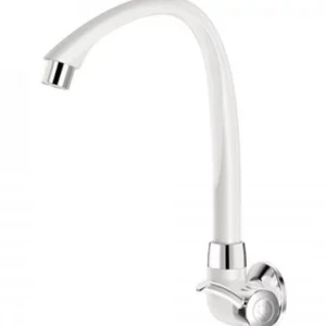 Torneira para Cozinha Parede Linea Branco/ Cromo 1/2"