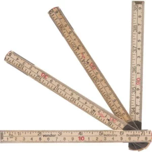 Escala Métrica de Madeira 1m - Vonder - Imagem 1