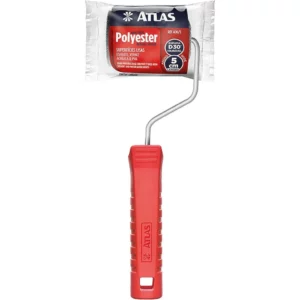 Garfo e Rolo de Espuma para Pintura, 5 Cm, Cor Cinza, Atlas. - Imagem 1