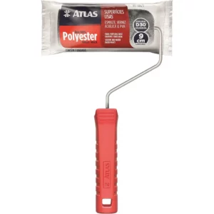 Garfo e Rolo de Espuma para Pintura, 9 Cm, Cor Cinza, Atlas. - Imagem 1