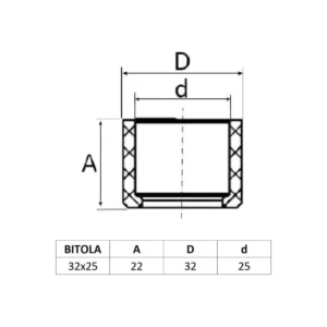 Bucha de Redução água Fria Soldável 32x25mm Marrom Amanco - Imagem 2