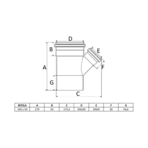 Junção para Esgoto 100x50mm - Amanco - Imagem 2