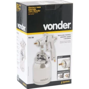 Pistola para Pintura com Caneca em Alumínio Tipo Sucção Psv 200 - Vonder - Imagem 3