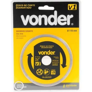 Disco de Corte V1 110 X 20mm para Mármore - Vonder - Imagem 1