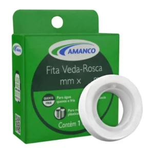 Fita Veda Rosca 18mm X 10m Amanco - Imagem 1