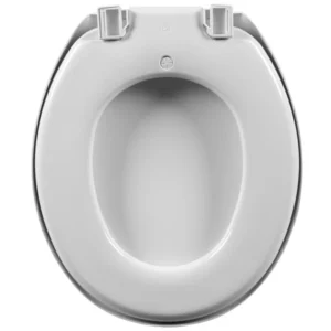 Assento Sanitário Oval em Polietileno Almofadado Branco - Imagem 5