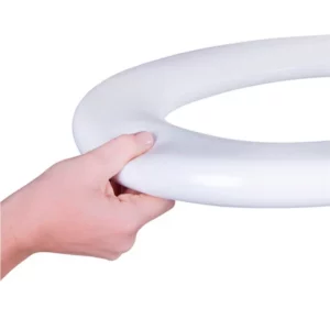 Assento Sanitário Oval em Polietileno Almofadado Branco - Imagem 6