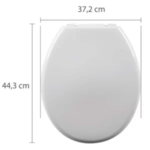 Assento Sanitário Oval em Polietileno Almofadado Branco - Imagem 8