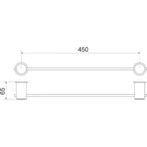 Toalheiro Linear Domus, Meber, 507 - Imagem 2