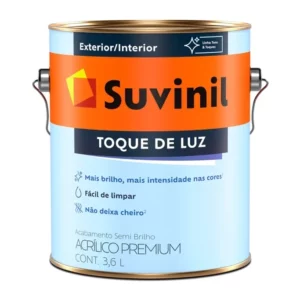 Tinta Acrílica Premium Toque de Luz Semibrilho Branco 3,6 Litros - Imagem 1