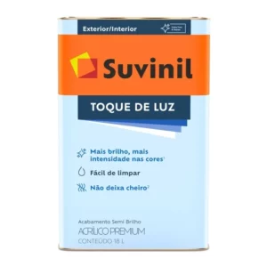 Tinta Acrílica Premium Toque de Luz Semibrilho Branco 18 Litros - Imagem 1