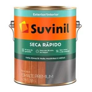 Tinta Esmalte Premium Seca Rápido Brilhante Branco 3,6 Litros - Imagem 1