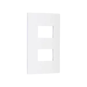 Placa Tramontina 2x4 Liz Branca C/ 2 Postos Afastados Horizontal - Imagem 2