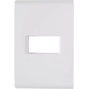 Placa 1 Posto Horizontal 4 X 2 Tramontina Liz Branca - Tramontina - Imagem 1