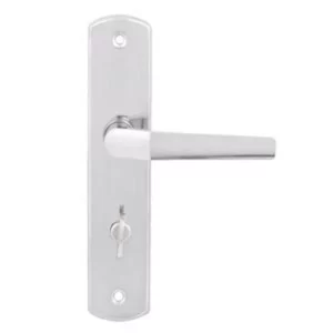 Fechadura para Porta de Banheiro Cromado 40mm Comum com Espelho Popline - Soprano - Imagem 1