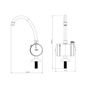 Torneira Multi Temperatura Hydralar 4t, Bancada 5500w, 220v, Branco Tbhl.4.552br, - Imagem 4