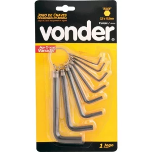 Jogo de Chaves Allen, 2 Mm a 10 Mm, Vonder, Vder - Imagem 1