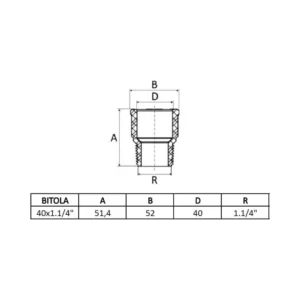 Adaptador Soldável Curto 40mm X 1.1/4'' - Amanco - Imagem 2