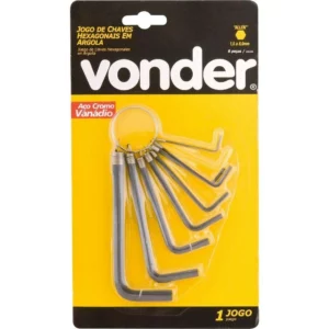 Jogo de Chaves Allen, 1.5 Mm a 8 Mm, Vonder, Vder - Imagem 2