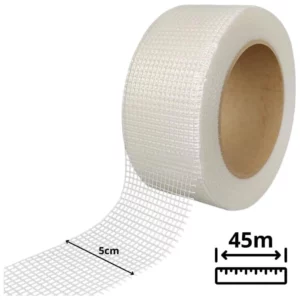 Pincéis Atlas At2945 Fita Telada Reparos para Juntas em Paredes de Geso, 50mm X 45m, 1 Unidade, Transparente - Imagem 8