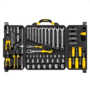 Kit de Ferramentas Vonder 110 Peças em Aço Cromo Vanádio com Maleta Preta - Dismatal - Imagem 1