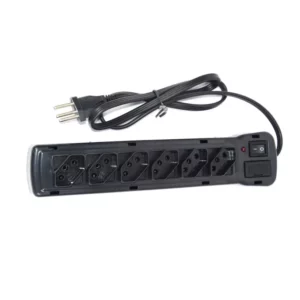 Filtro de Linha para 6 Tomadas Bivolt Preto - Imagem 1