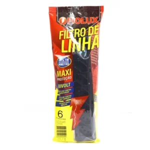 Filtro de Linha para 6 Tomadas Bivolt Preto - Imagem 5