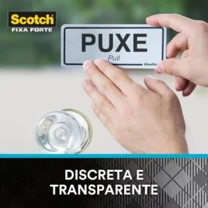 Scotch, 3m, Fixa Forte, Fita Dupla Face, Transparente, 12mm X 2m - Imagem 6