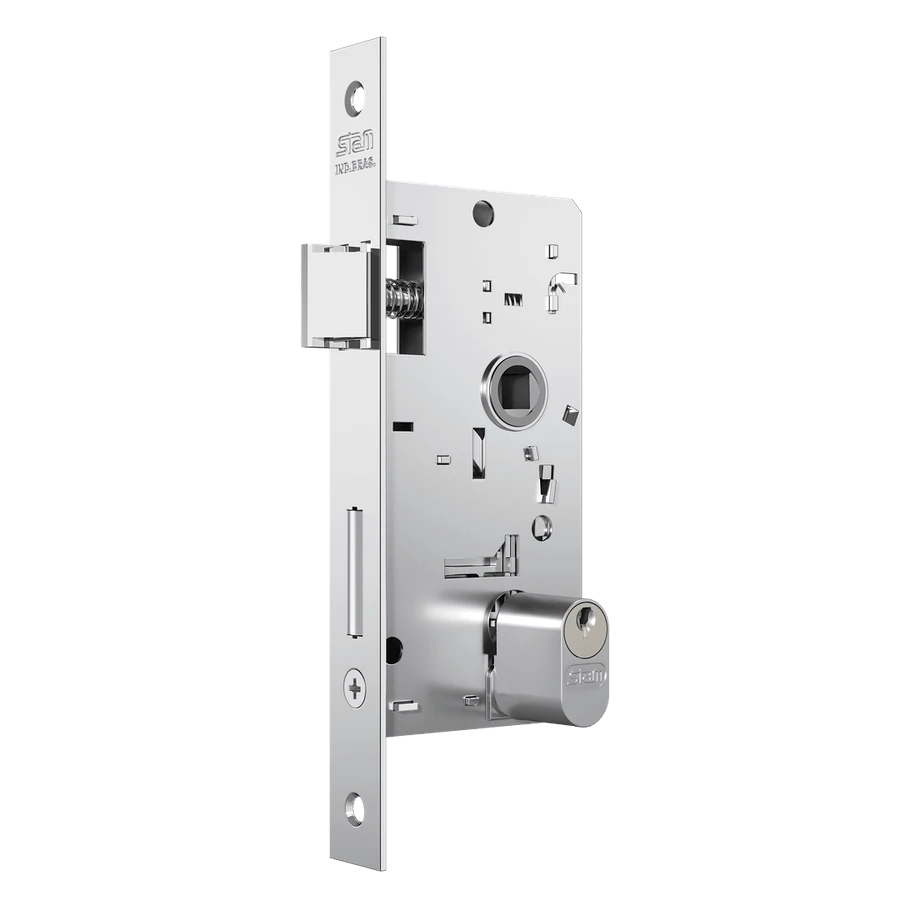 Fechadura Externa Carpi 804/33 Espelho Inox Polido 40mm - Stam