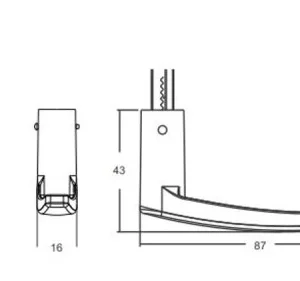Fechadura Externa Carpi 804/33 Espelho Inox Polido 40mm - Stam - Imagem 3