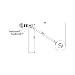 Torneira de Boia para Caixa D'água 1/2" e 3/4" Censi - Imagem 3