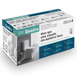 Kit Vaso Sanitário e Caixa Acoplada com Acessórios Quadra Branco - Imagem 5