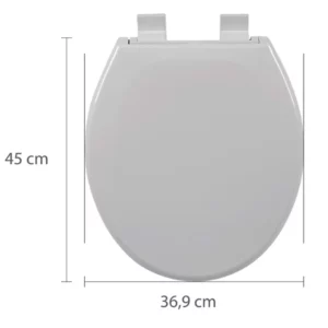 Assento Sanitário Soft Close Oval Branco - Imagem 7