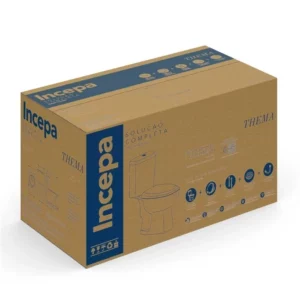 Kit Vaso Sanitário e Caixa Acoplada com Acessórios Thema Branco - Imagem 4