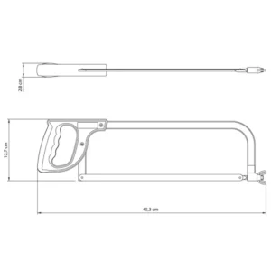 Arco de Serra Fixo 12'' Amarelo - Imagem 4